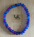 Blue & Purple Faceted Bead Bracelet
