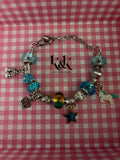 Customizable Stainless Steel Charm Bracelet