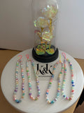 Pastel Rose Bead Phone Charm