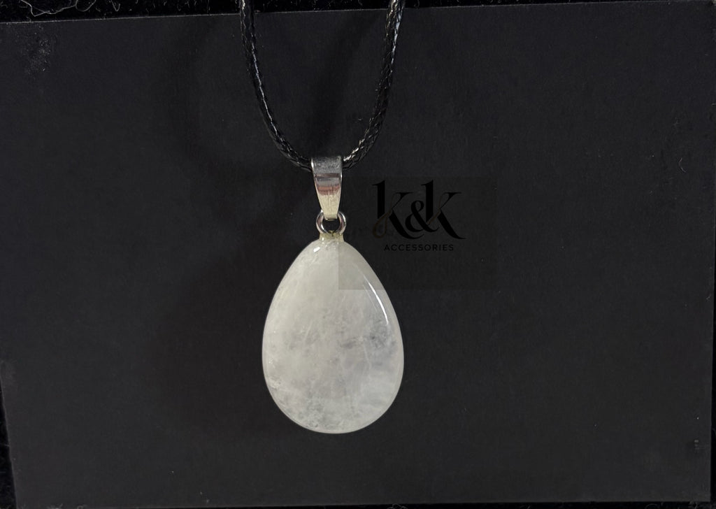 Moonstone Teardrop Pendant Necklace