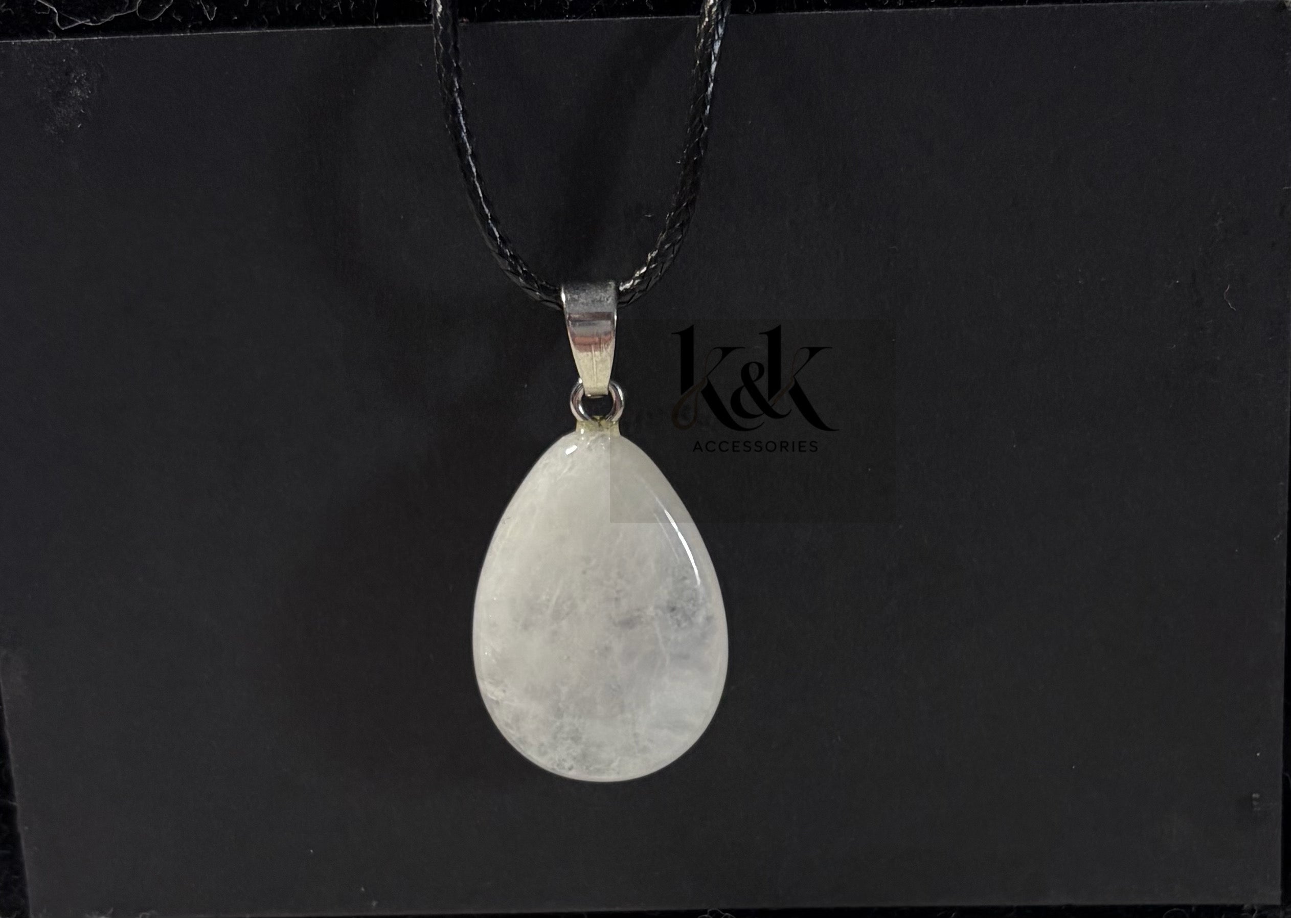 Moonstone Teardrop Pendant Necklace