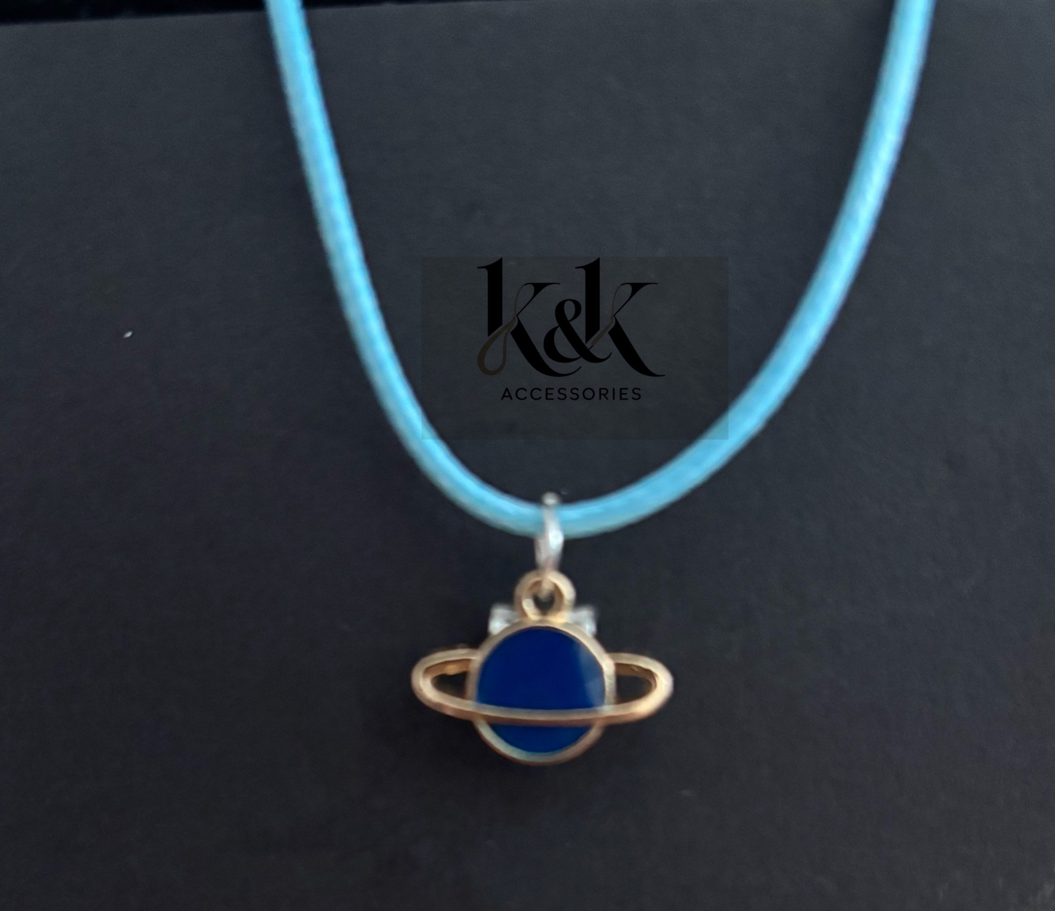 Starfish & Planet Charm Cord Necklaces