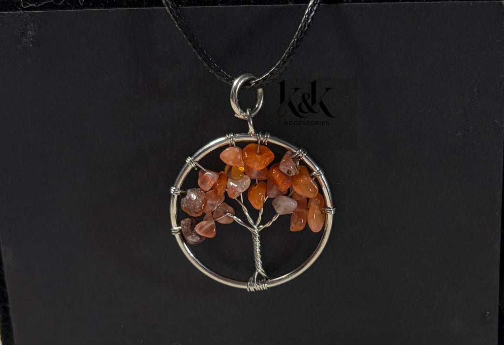 Carnelian Tree of Life Necklace