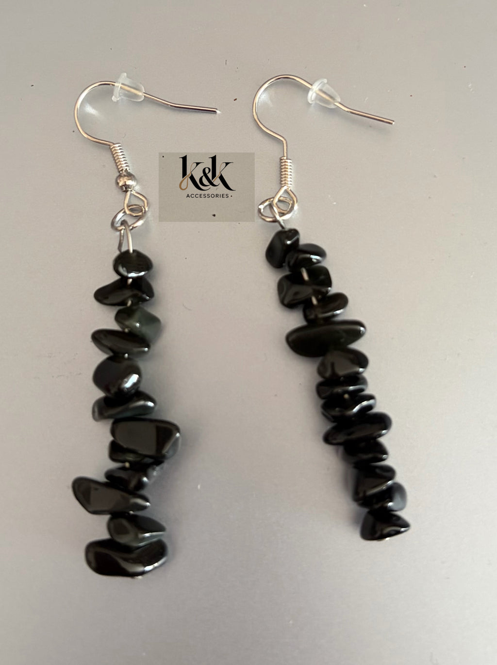 Black Obsidian Bracelet and earring set