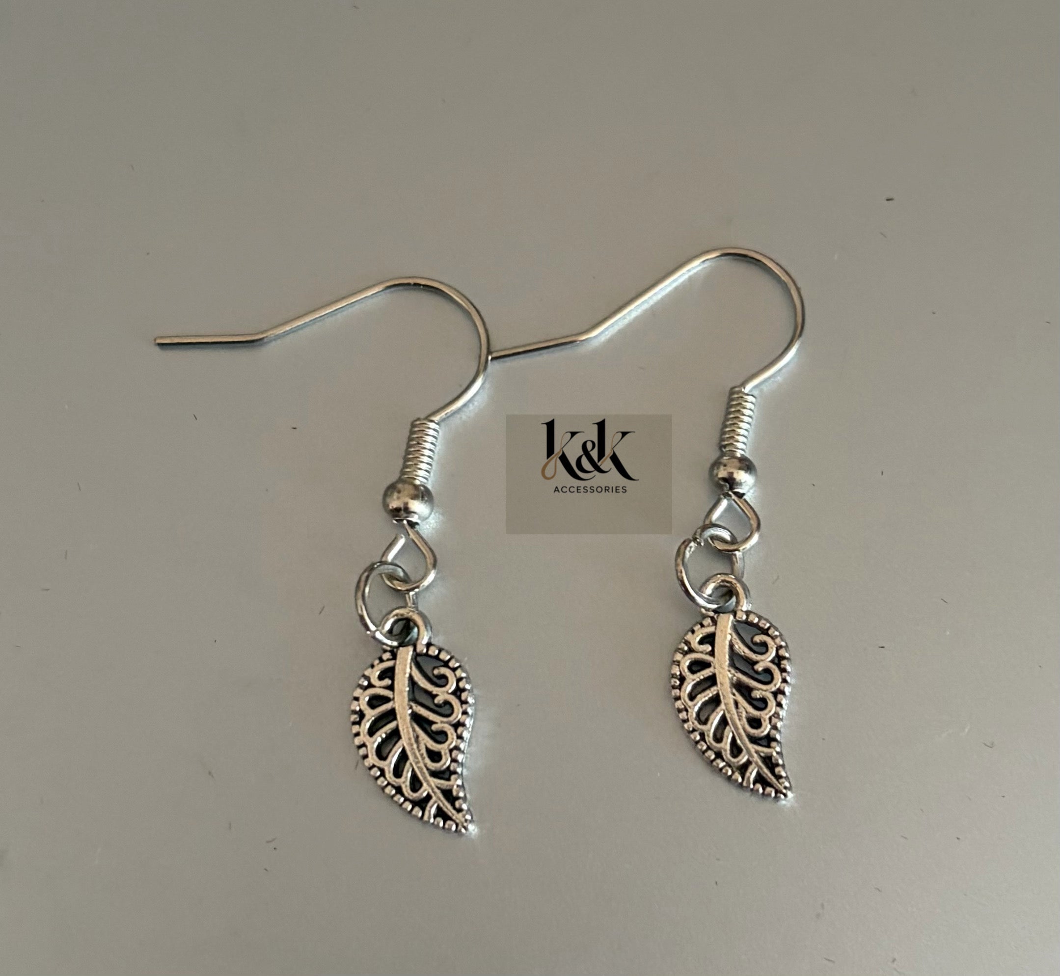 Silver Leaf Earrings - Nature-Inspired Botanical Jewellery