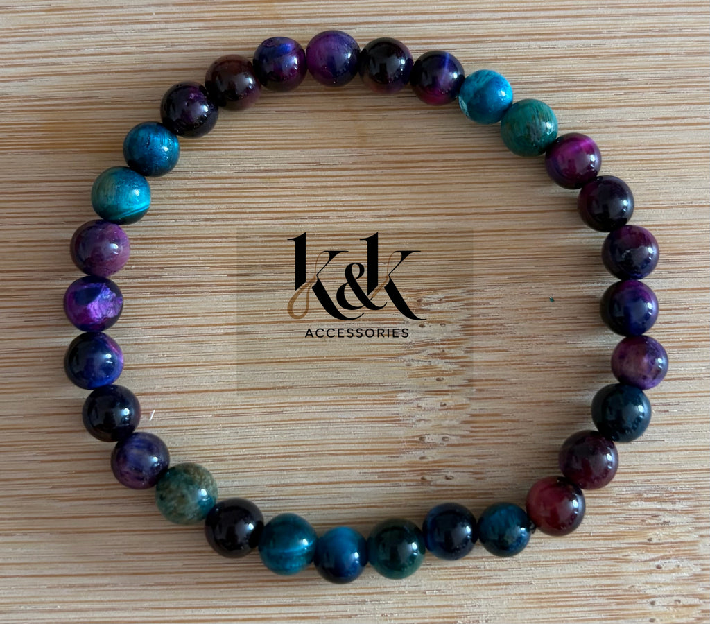 Multi-Colour Agate Bracelet