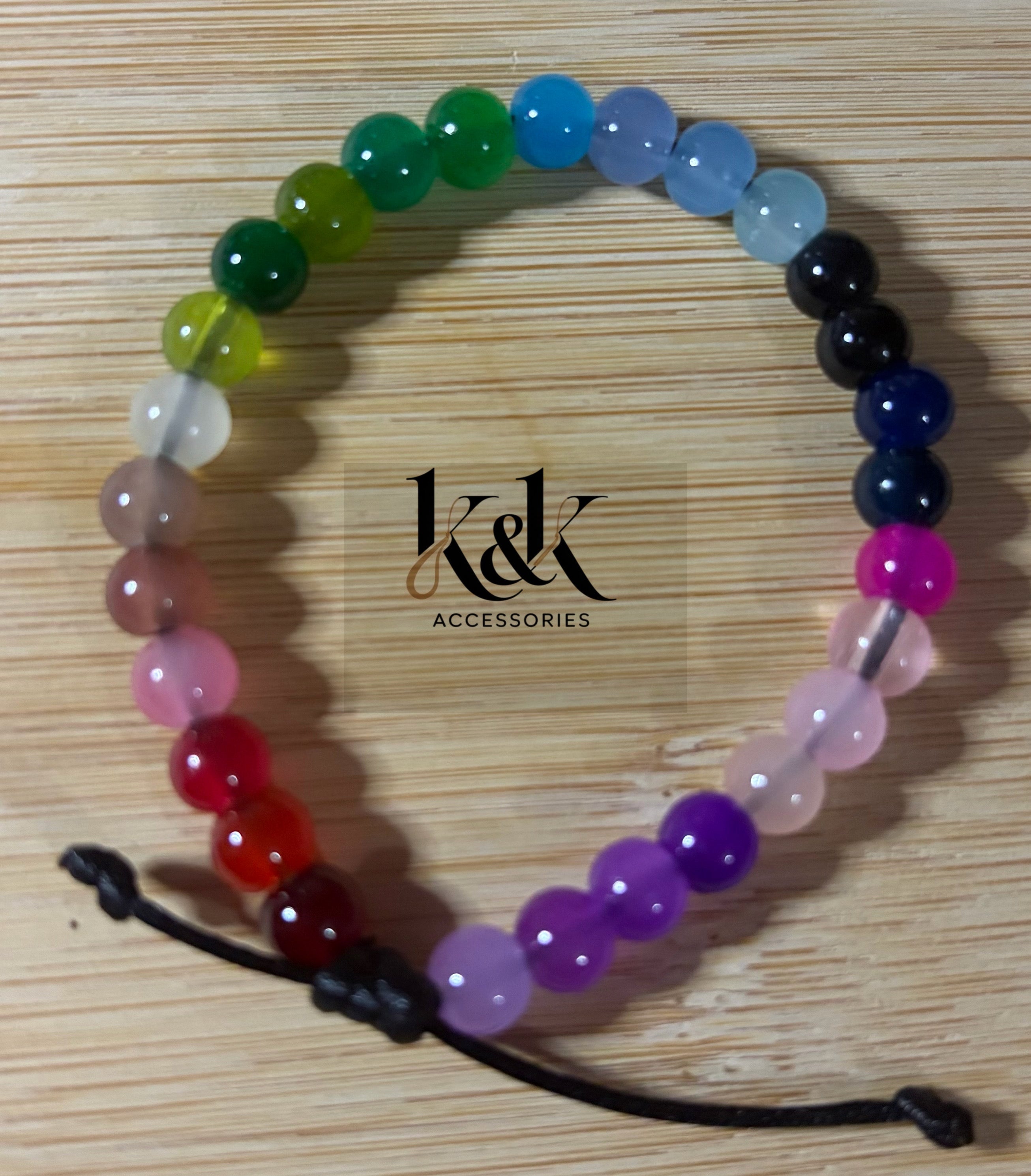 Rainbow Gradient Bracelet - Full Spectrum Adjustable Bracelet