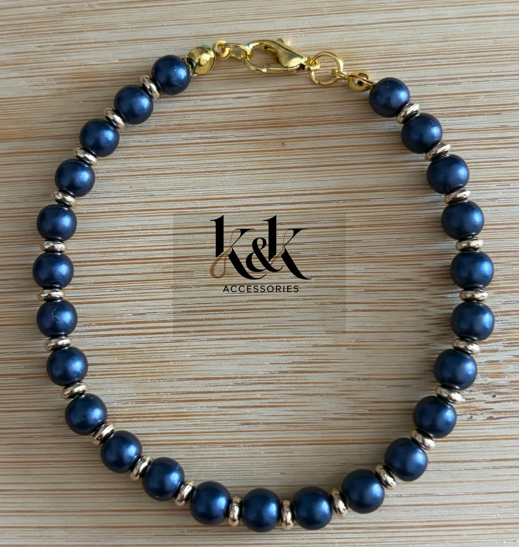 Pearl Bead Bracelet with Clasp