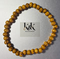 Natural Wood Bead Bracelet