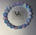 Gemstone Bracelet with Crystal Spacers