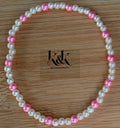 White & Pink Pearl Bracelet