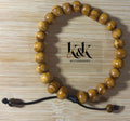 Tiger's Eye Style Wooden Bracelet - Natural Wood - Adjustable