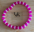 Faceted Bead Bracelet with Pearl Spacers