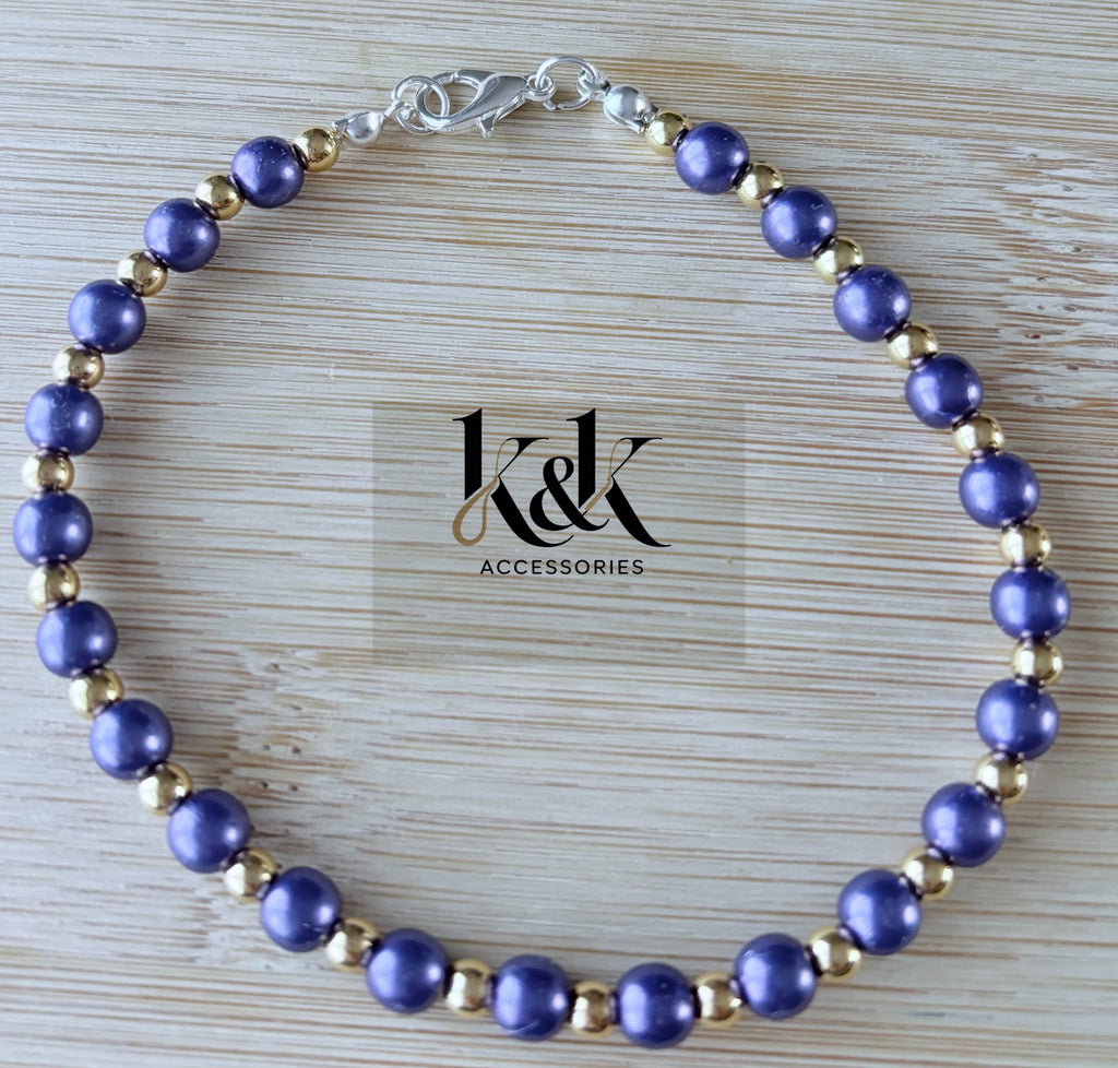 Pearl Bead Bracelet with Clasp