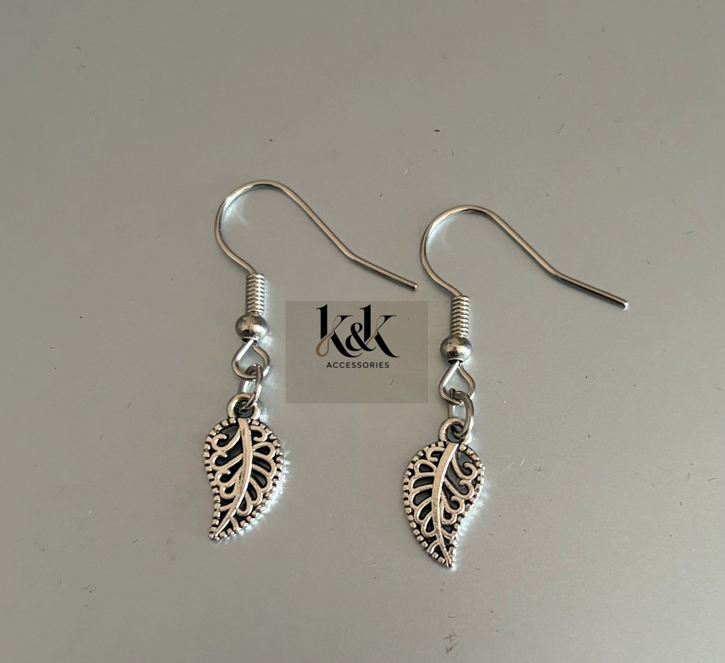 Silver Leaf Earrings - Nature-Inspired Botanical Jewellery