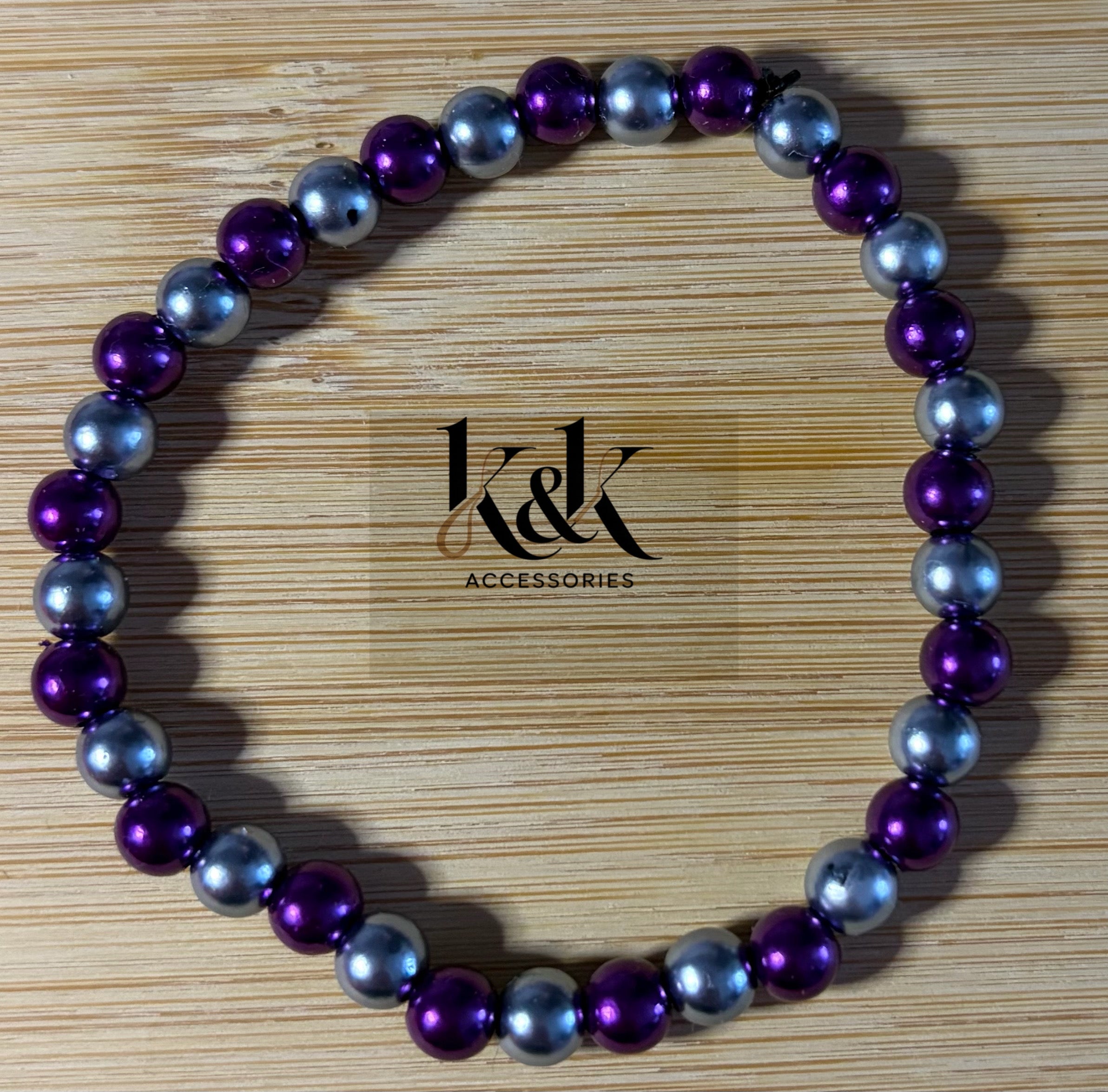 Alternating Beaded Bracelet Set - 4 Colours