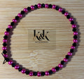 Pink & Black Beaded Bracelet - Hot Pink or Baby Pink