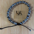 Grey Pearl Adjustable Bracelet