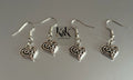 Silver Filigree Heart Earrings - Vintage-Inspired Romantic Jewellery