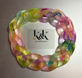 Rainbow Pastel Chain Link Bracelet - Adjustable Chunky Acrylic Jewellery