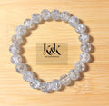 Clear Crackle Crystal Bracelet