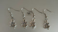 Silver Shamrock Earrings - Lucky Four Leaf Clover Irish Jewellery