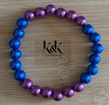 Blue & Purple Pearl Bracelet