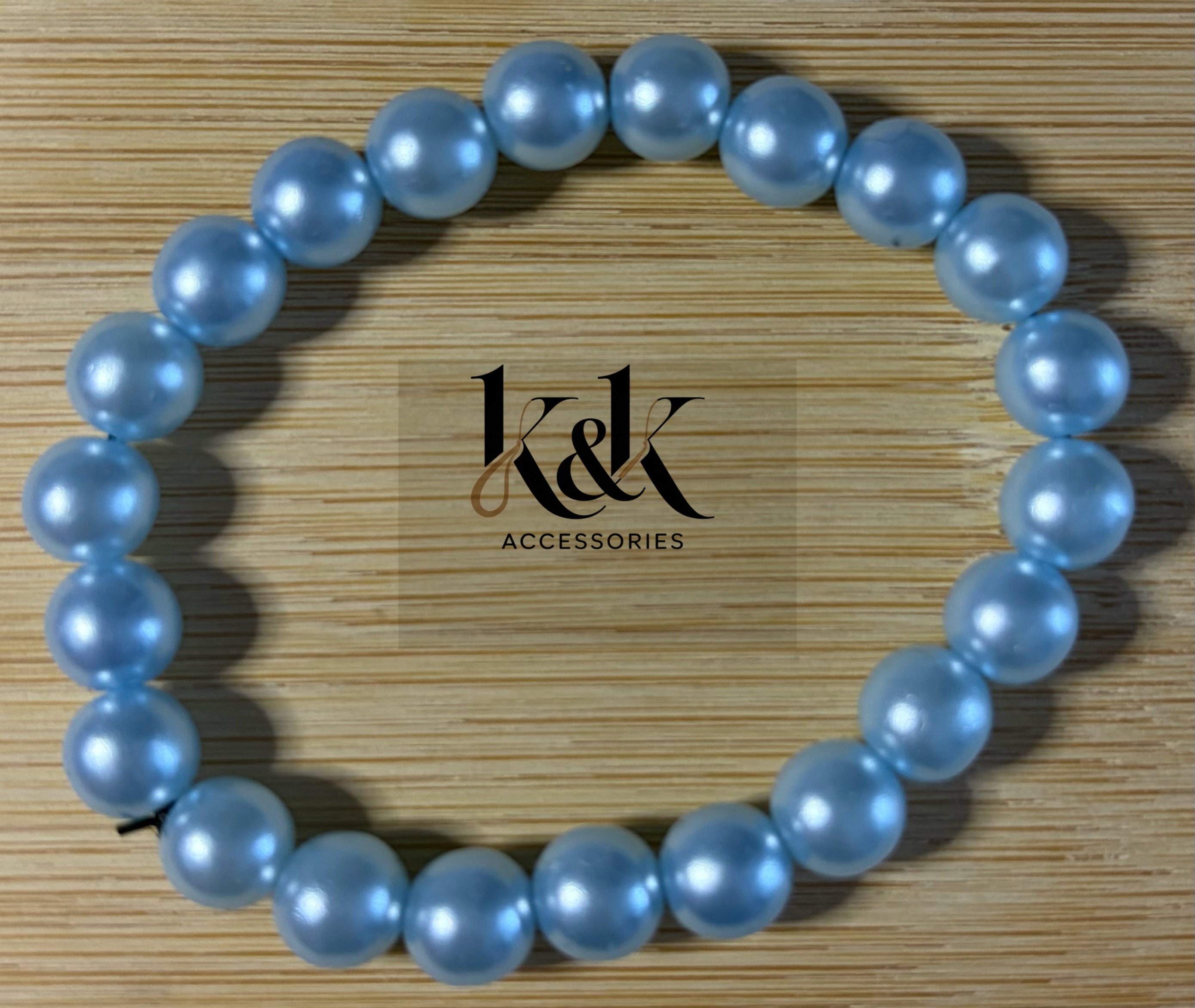 Blue Pearl Beaded Bracelet