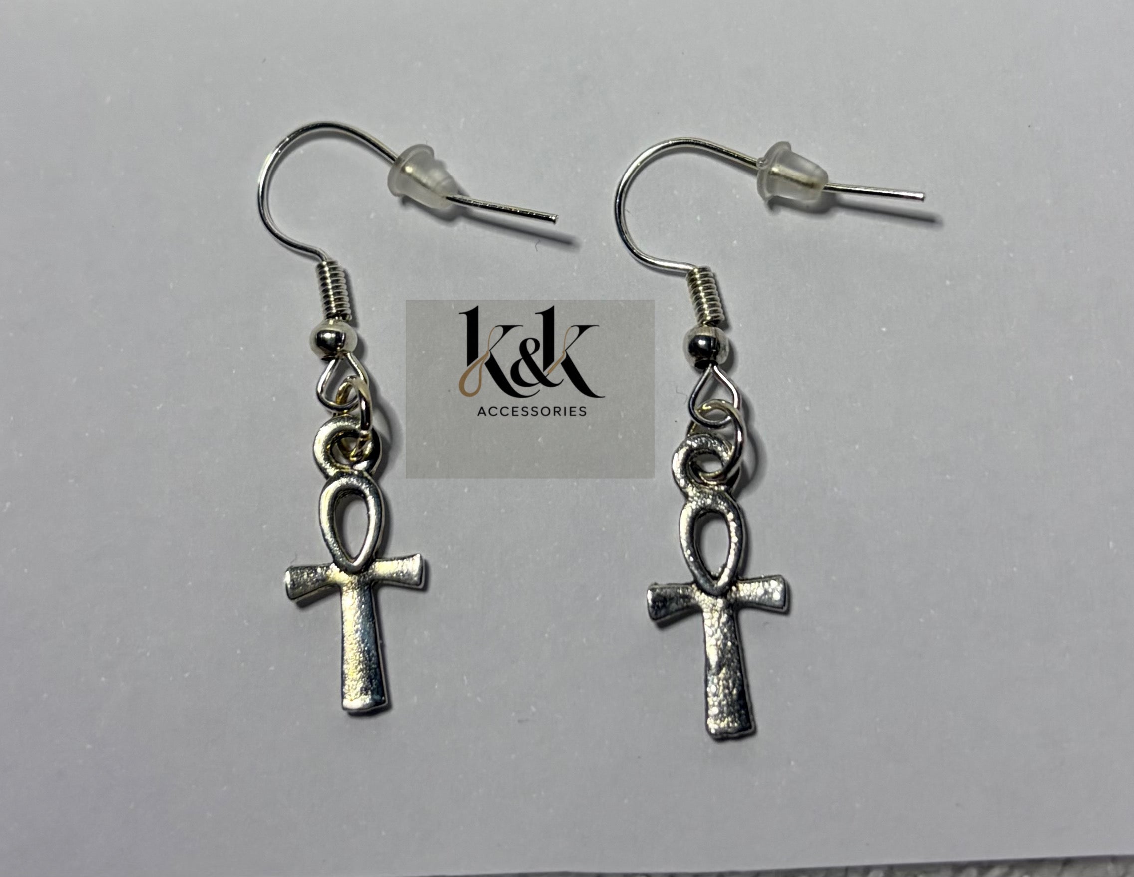 Ankh Cross Earrings