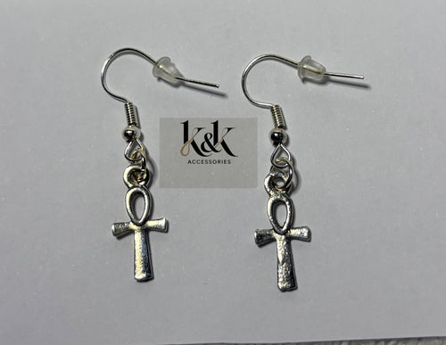 Ankh Cross Earrings