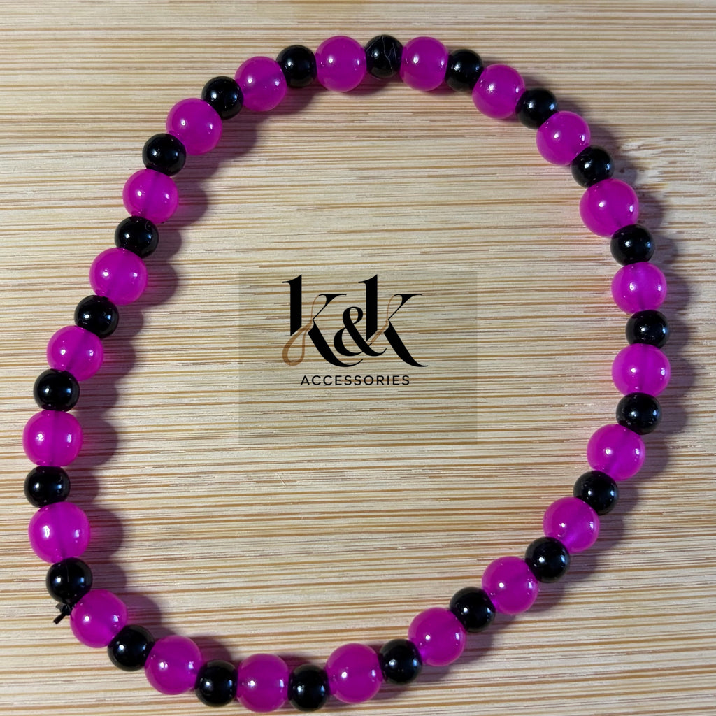Alternating Beaded Bracelet Set - 4 Colours