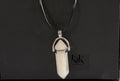 Crystal Point Pendant Necklace - Rose Quartz