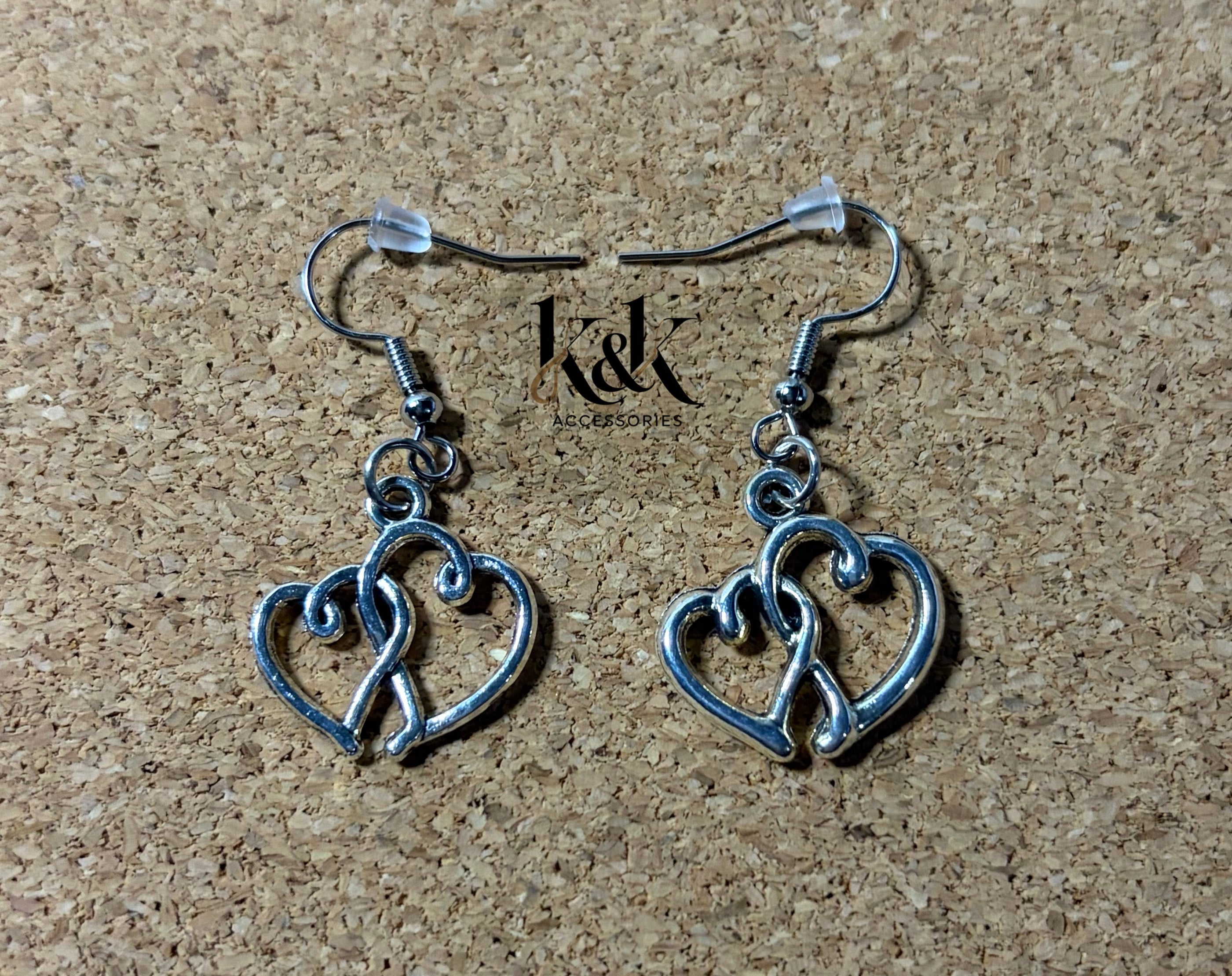 Double Heart Earrings