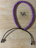 Purple Pearl Bracelet - Adjustable