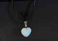 Opalite Heart Pendant Necklace
