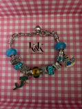 Sea Life Charm Bracelet - Customizable Stainless Steel