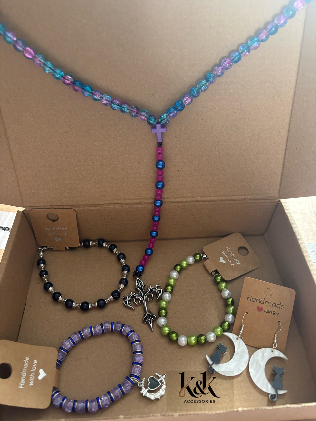 Handmade Jewellery Gift Box - 5 Piece Set