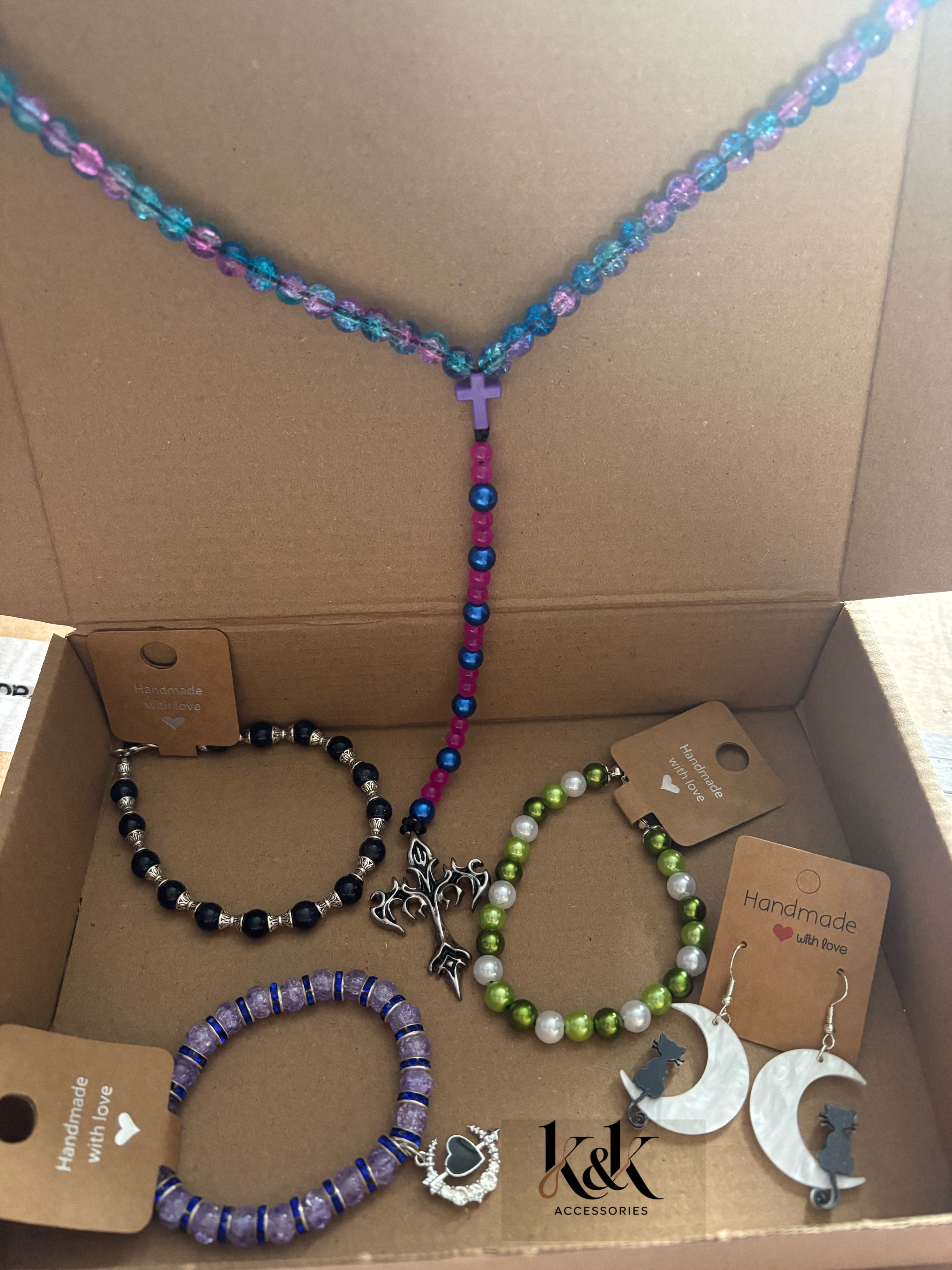 Handmade Jewellery Gift Box - 5 Piece Set