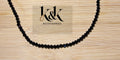 Black Faceted Bead Necklace