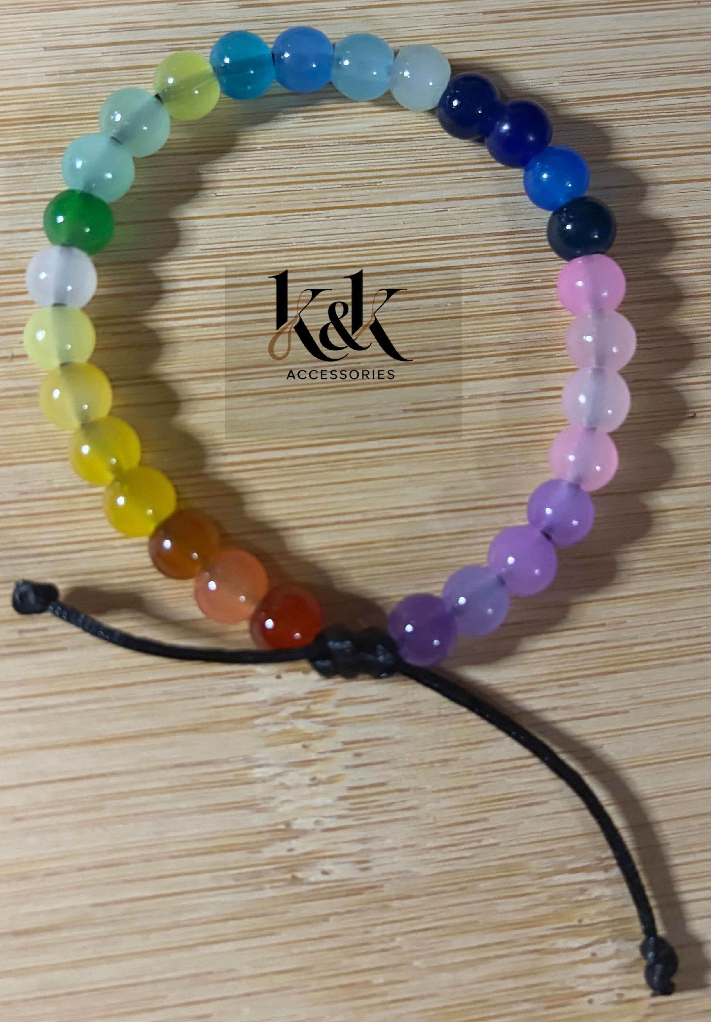 Rainbow Chakra Bracelet - Full Spectrum Adjustable Bracelet