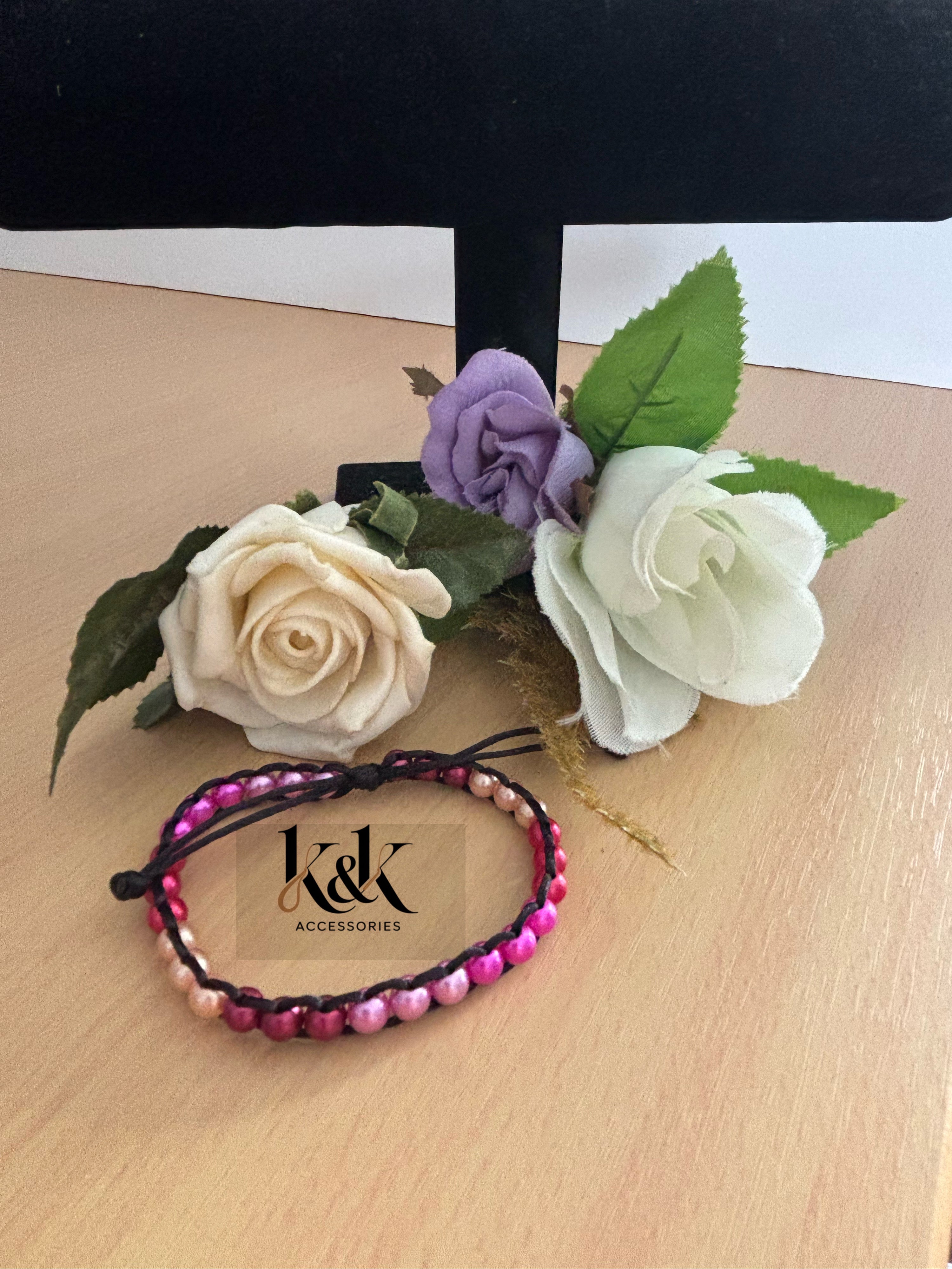 Pearl Bead Macramé Bracelet