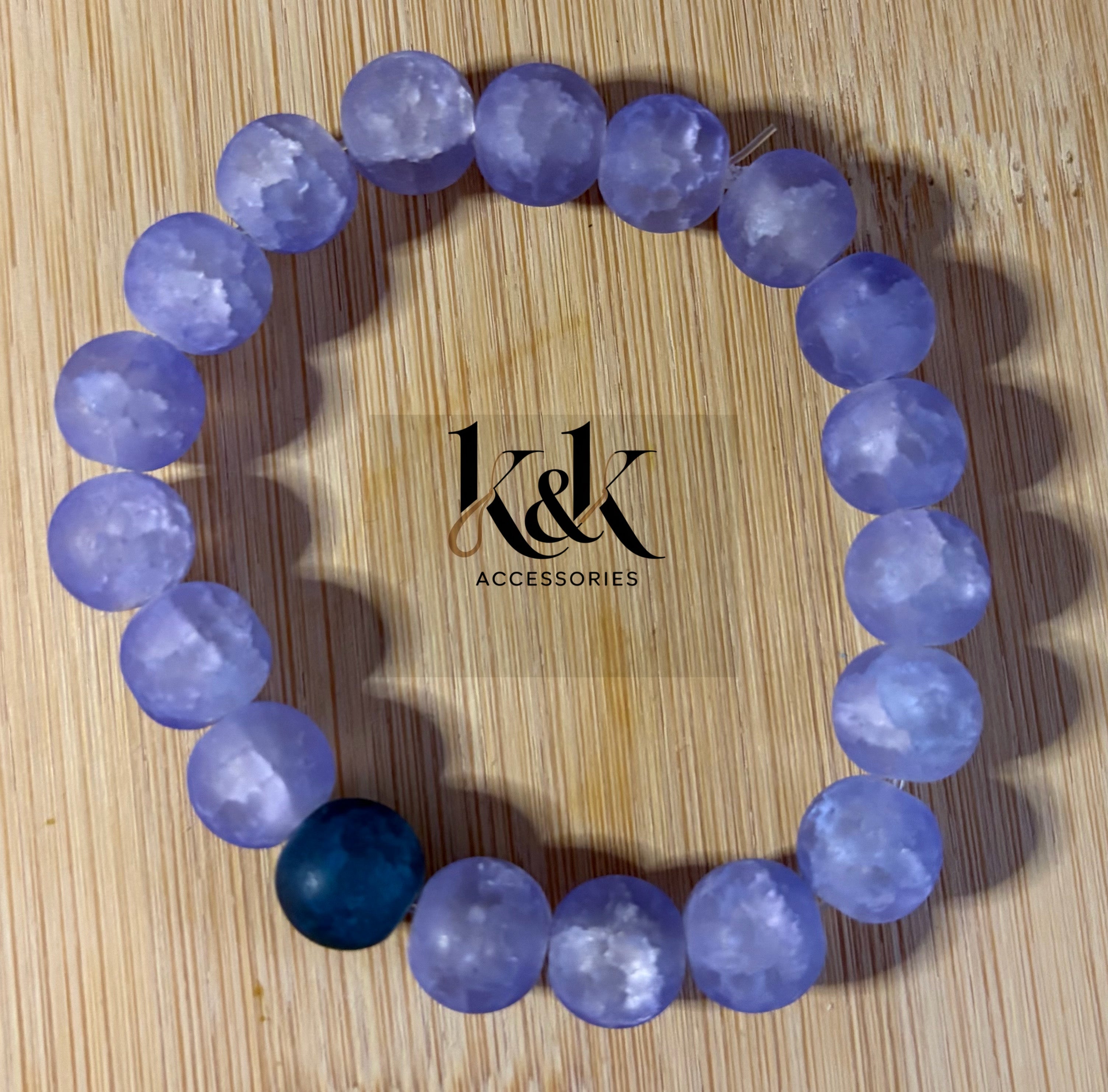 Translucent Purple Agate Bracelet